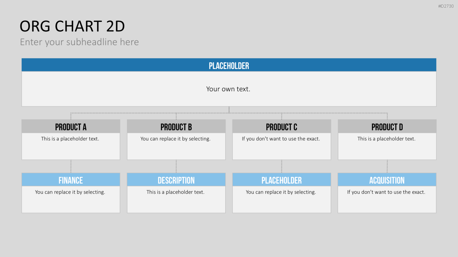 Organigramm - Toolbox 2D PowerPoint-Vorlage