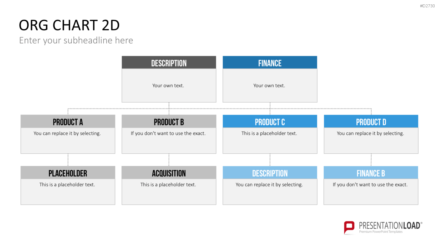 Organigramm - Toolbox 2D PowerPoint-Vorlage