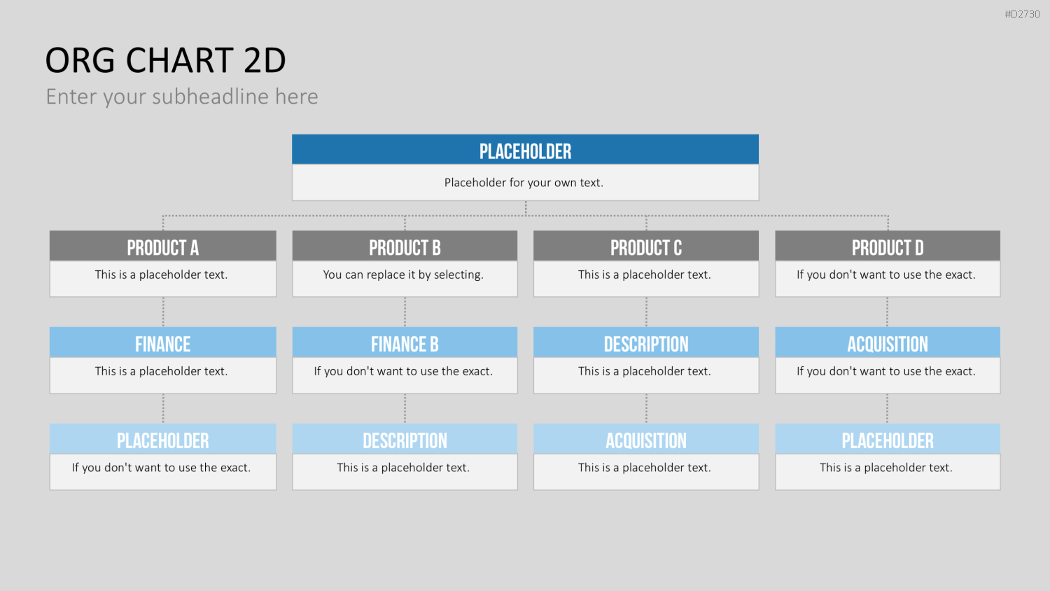 Organigramm - Toolbox 2D PowerPoint-Vorlage