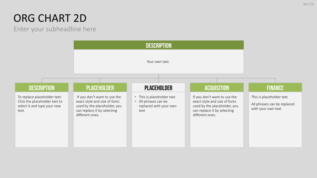 Organigramm - Toolbox 2D PowerPoint-Vorlage