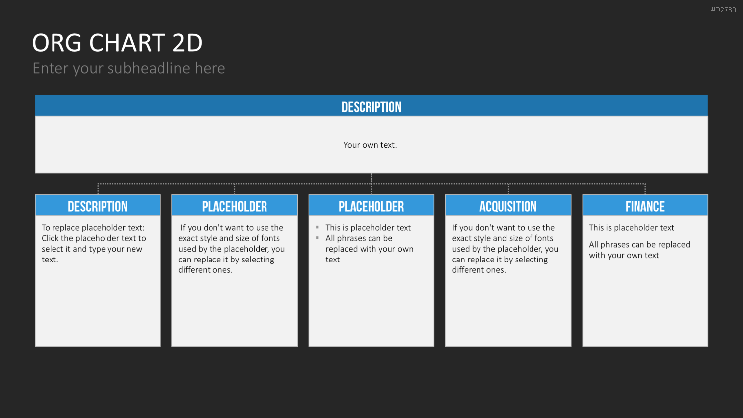 Organigramm - Toolbox 2D PowerPoint-Vorlage