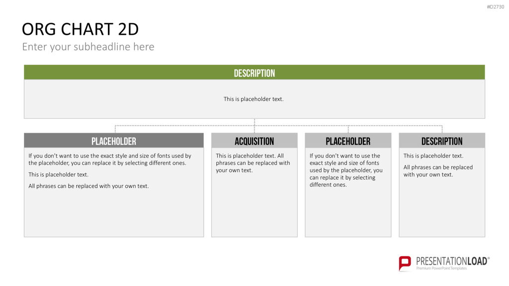 Organigramm - Toolbox 2D PowerPoint-Vorlage