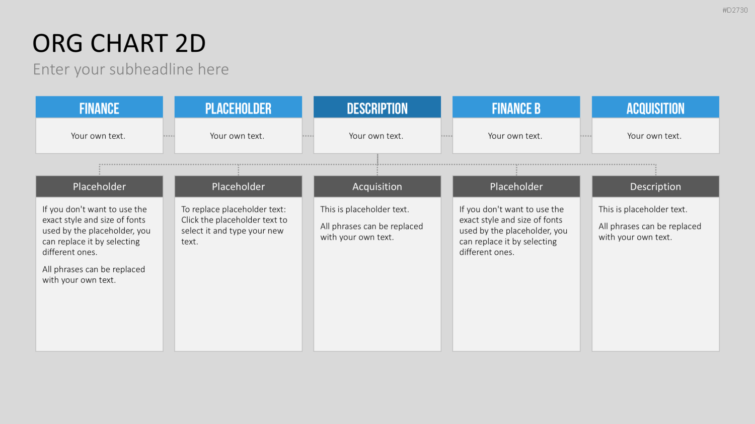 Organigramm - Toolbox 2D PowerPoint-Vorlage