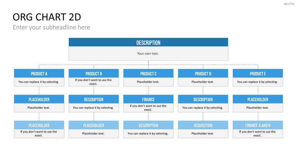Organigramm - Toolbox 2D PowerPoint-Vorlage
