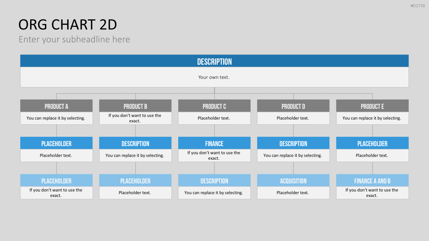 Organigramm - Toolbox 2D PowerPoint-Vorlage