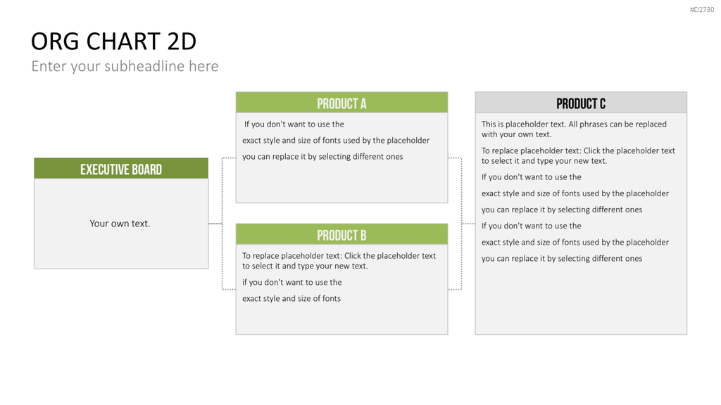 Organigramm - Toolbox 2D PowerPoint-Vorlage