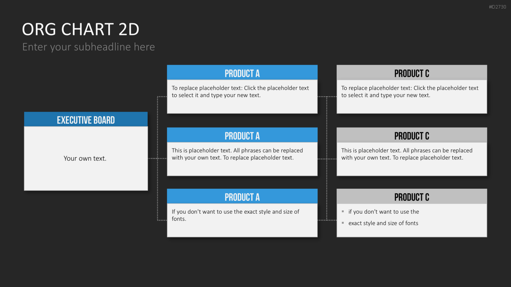 Organigramm - Toolbox 2D PowerPoint-Vorlage