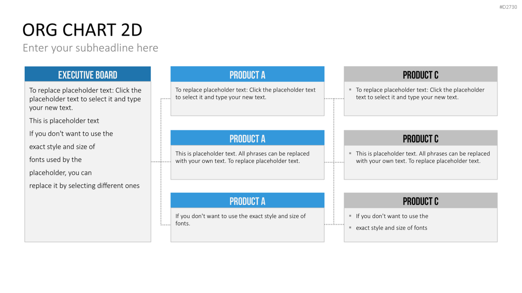 Organigramm - Toolbox 2D PowerPoint-Vorlage