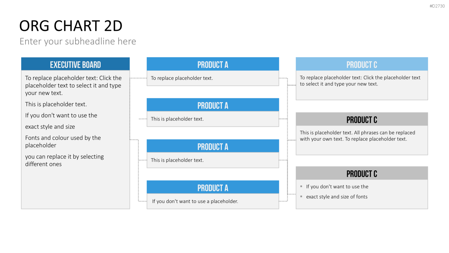 Organigramm - Toolbox 2D PowerPoint-Vorlage