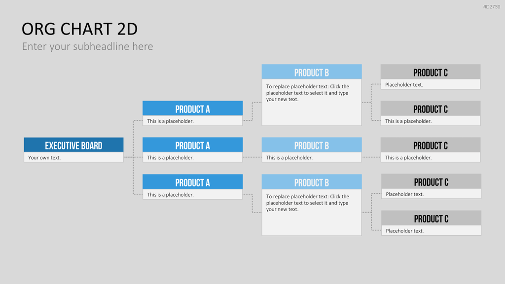 Organigramm - Toolbox 2D PowerPoint-Vorlage