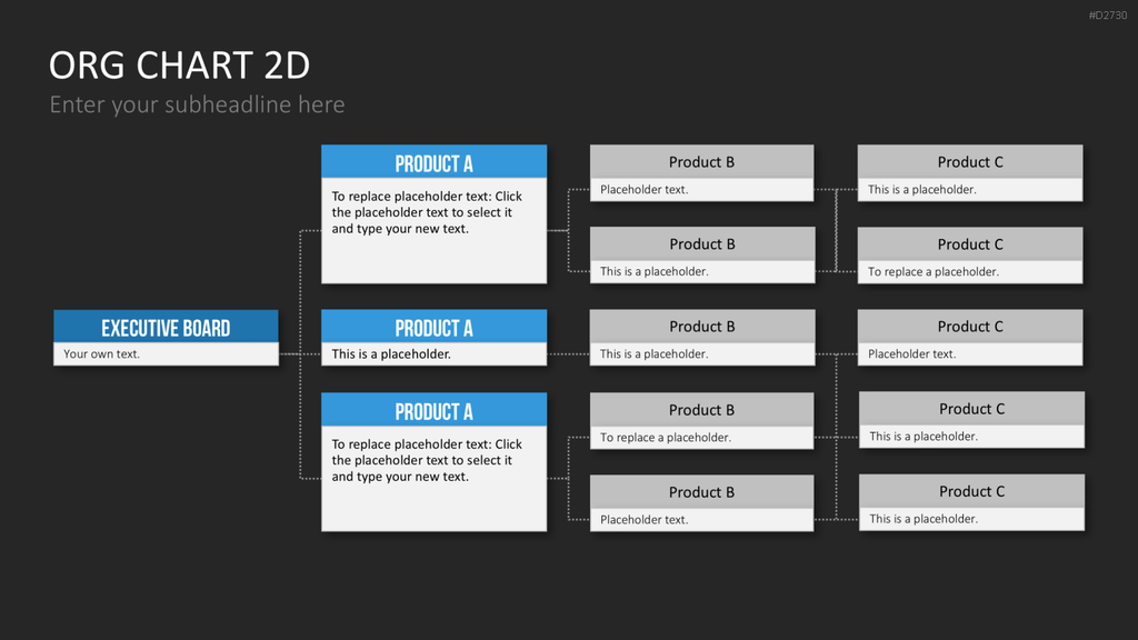 Organigramm - Toolbox 2D PowerPoint-Vorlage