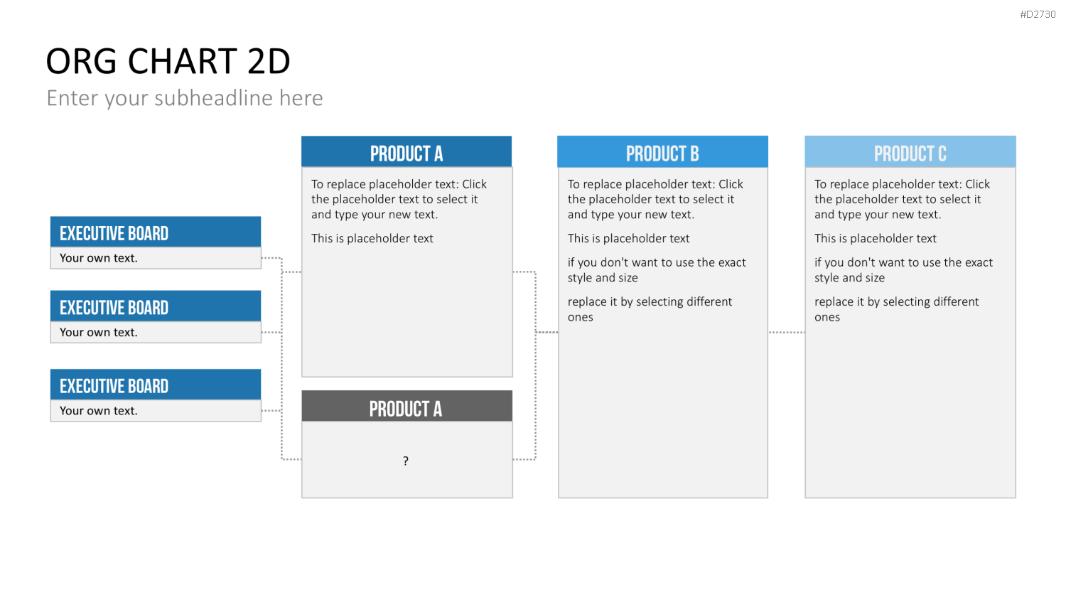 Organigramm - Toolbox 2D PowerPoint-Vorlage