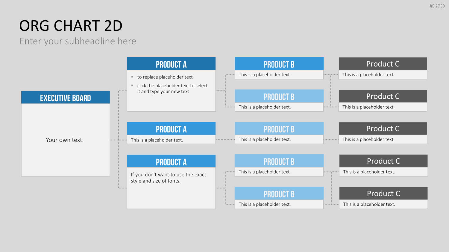 Organigramm - Toolbox 2D PowerPoint-Vorlage