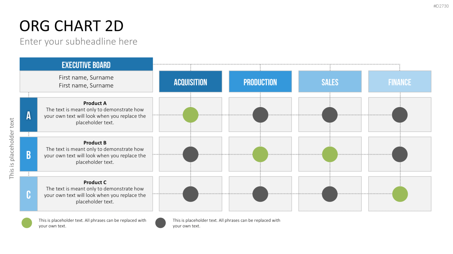Organigramm - Toolbox 2D PowerPoint-Vorlage