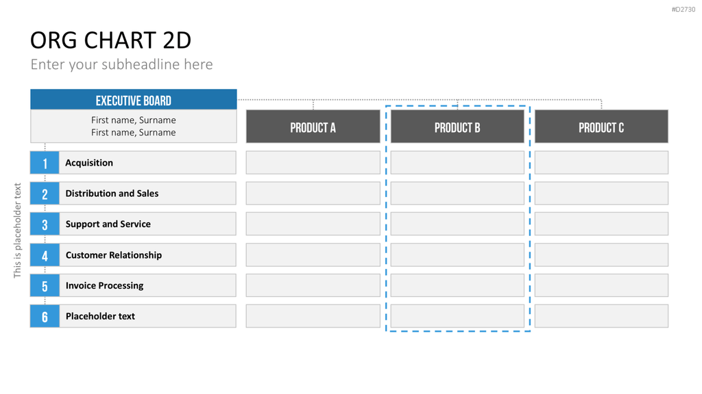 Organigramm - Toolbox 2D PowerPoint-Vorlage