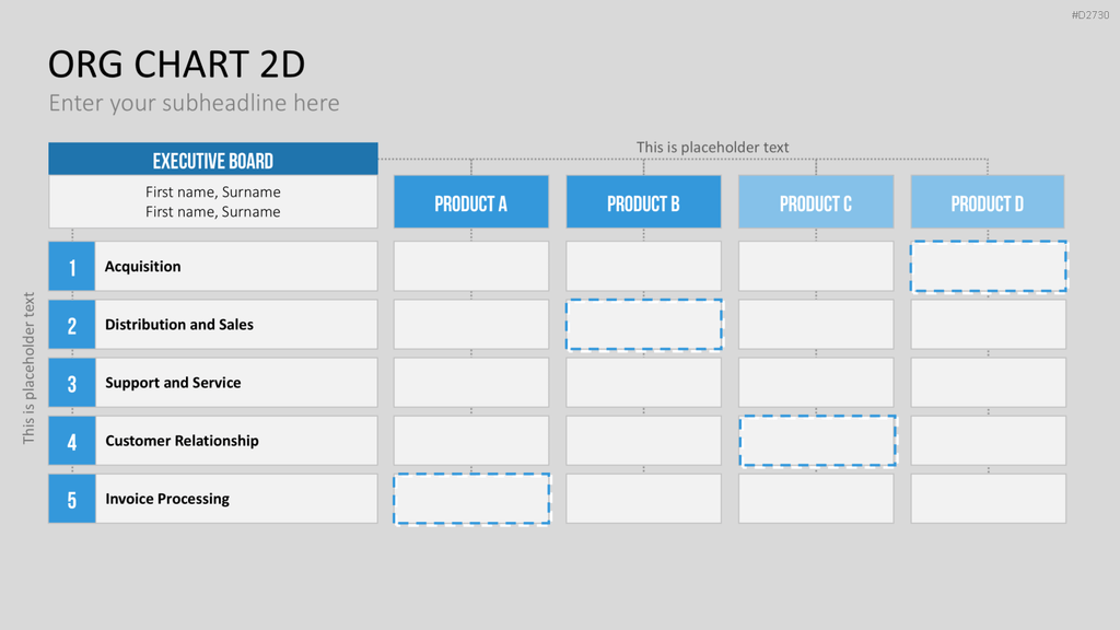 Organigramm - Toolbox 2D PowerPoint-Vorlage