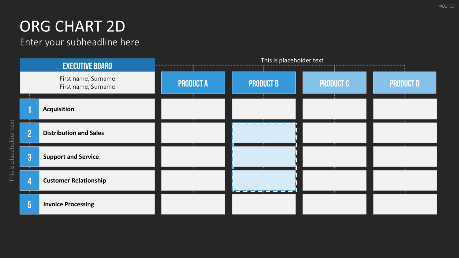 Organigramm - Toolbox 2D PowerPoint-Vorlage