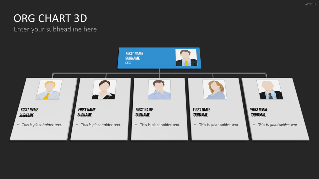 Organigramm - Toolbox 3D PowerPoint-Vorlage