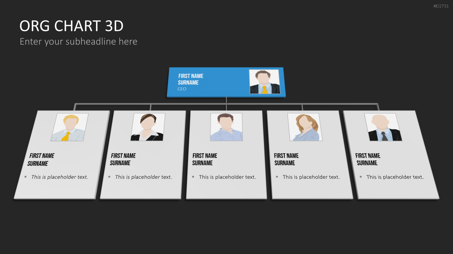 Organigramm - Toolbox 3D PowerPoint-Vorlage