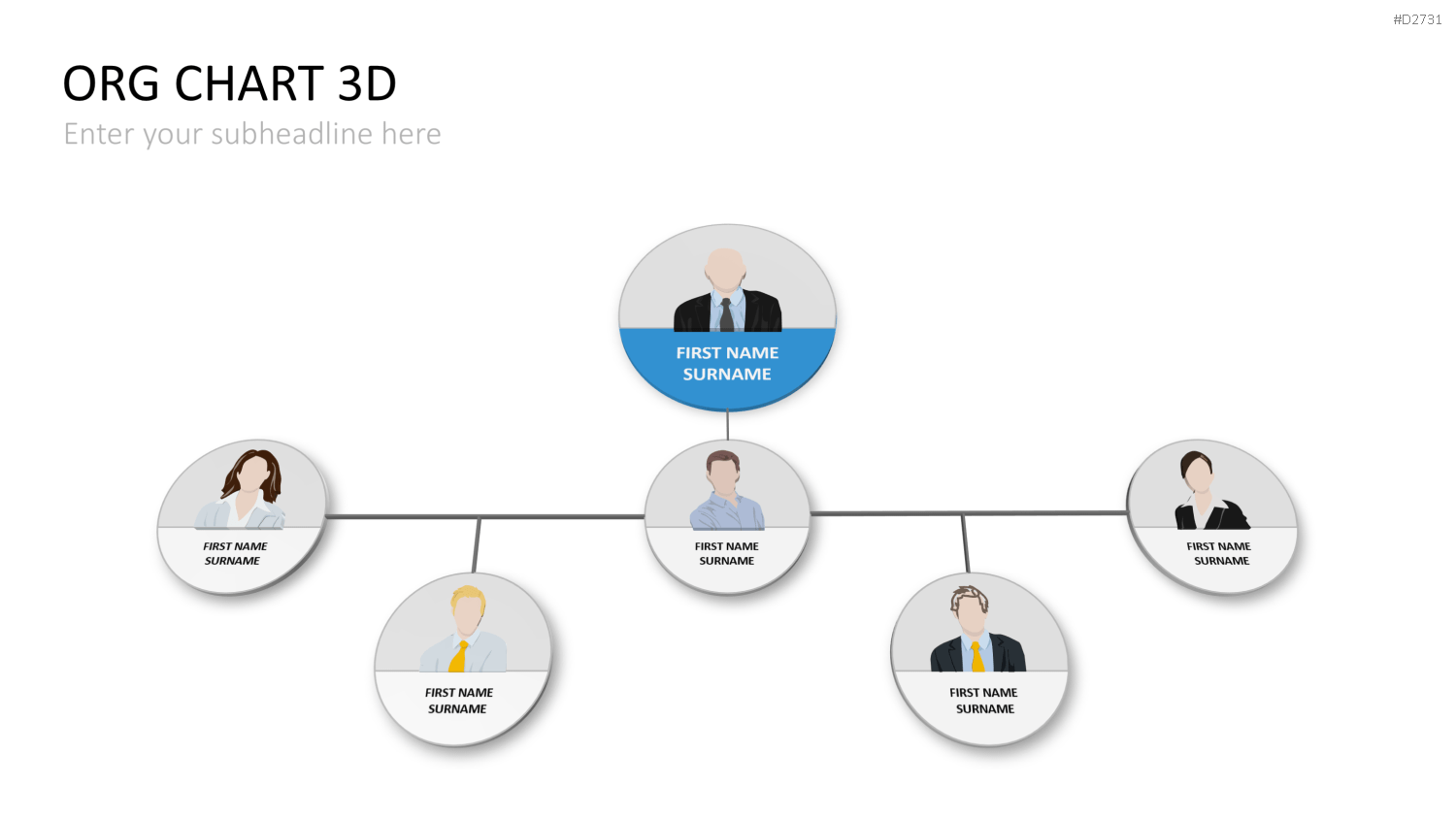 Organigramm - Toolbox 3D PowerPoint-Vorlage
