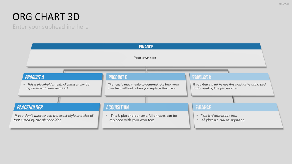 Organigramm - Toolbox 3D PowerPoint-Vorlage