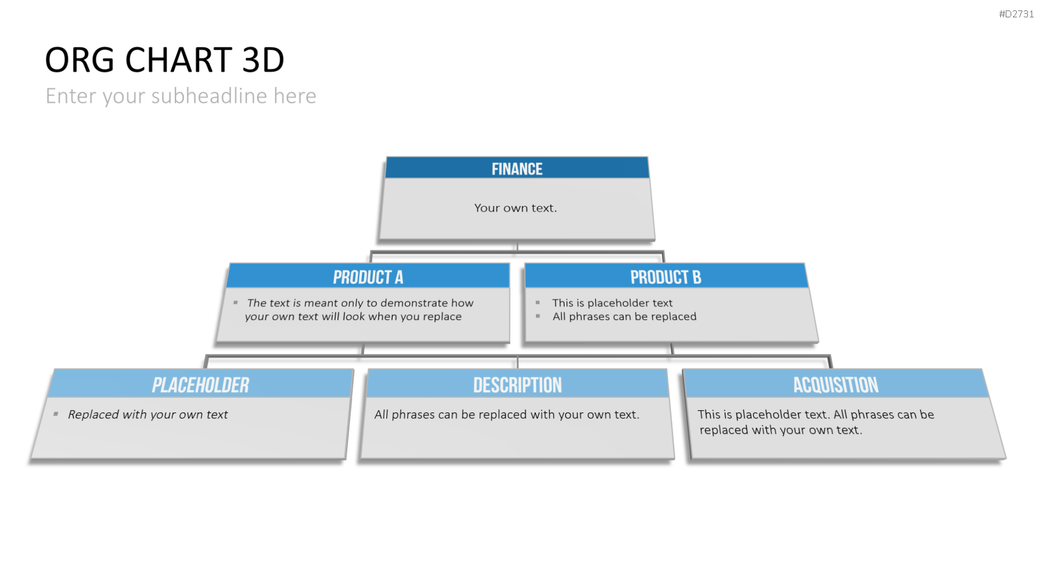 Organigramm - Toolbox 3D PowerPoint-Vorlage