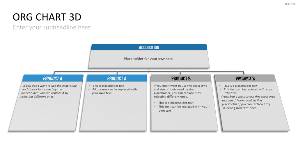 Organigramm - Toolbox 3D PowerPoint-Vorlage