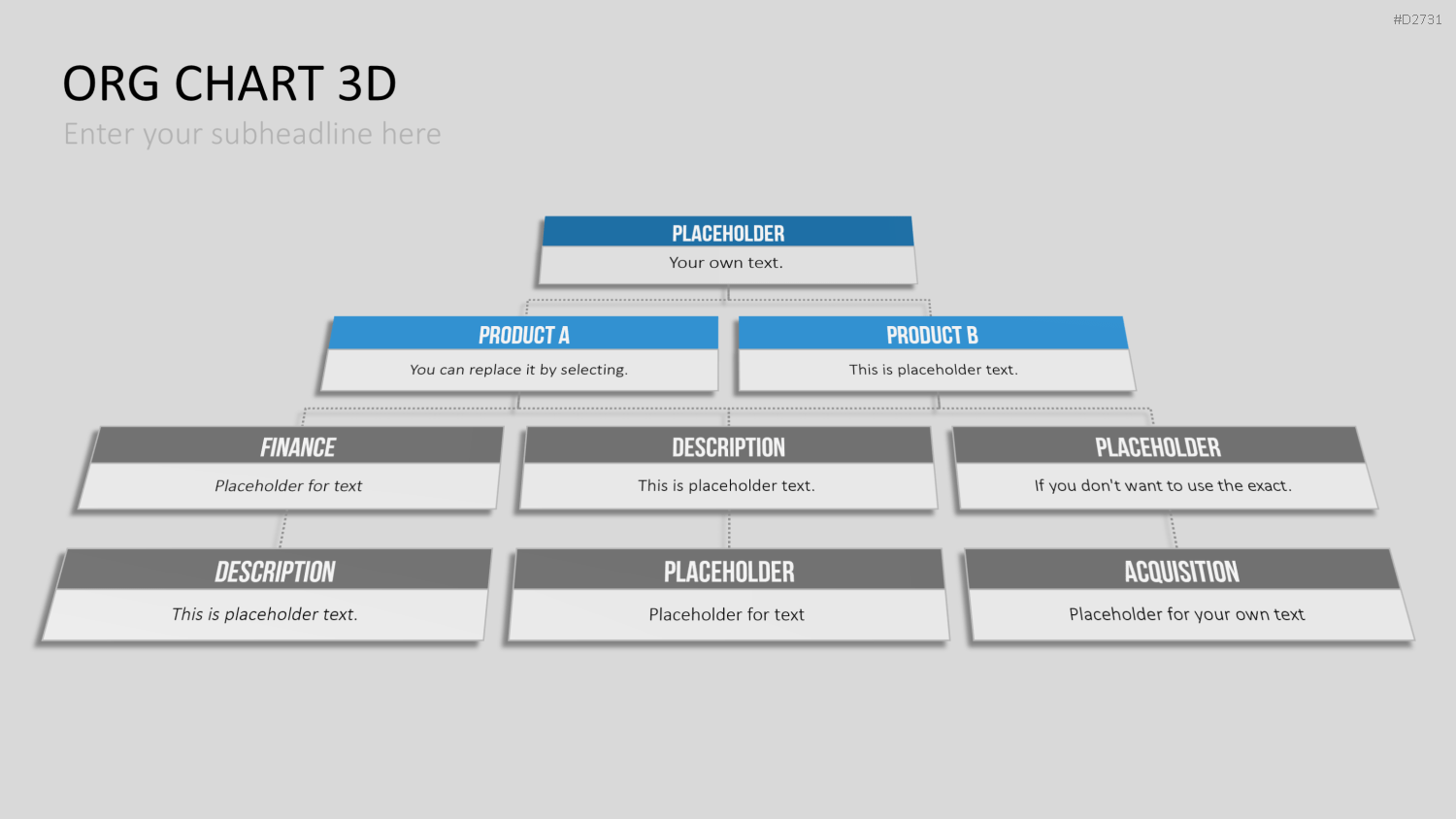 Organigramm - Toolbox 3D PowerPoint-Vorlage