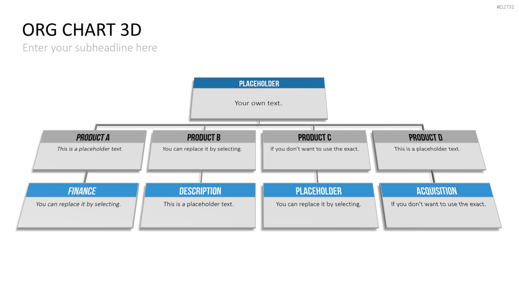 Organigramm - Toolbox 3D PowerPoint-Vorlage