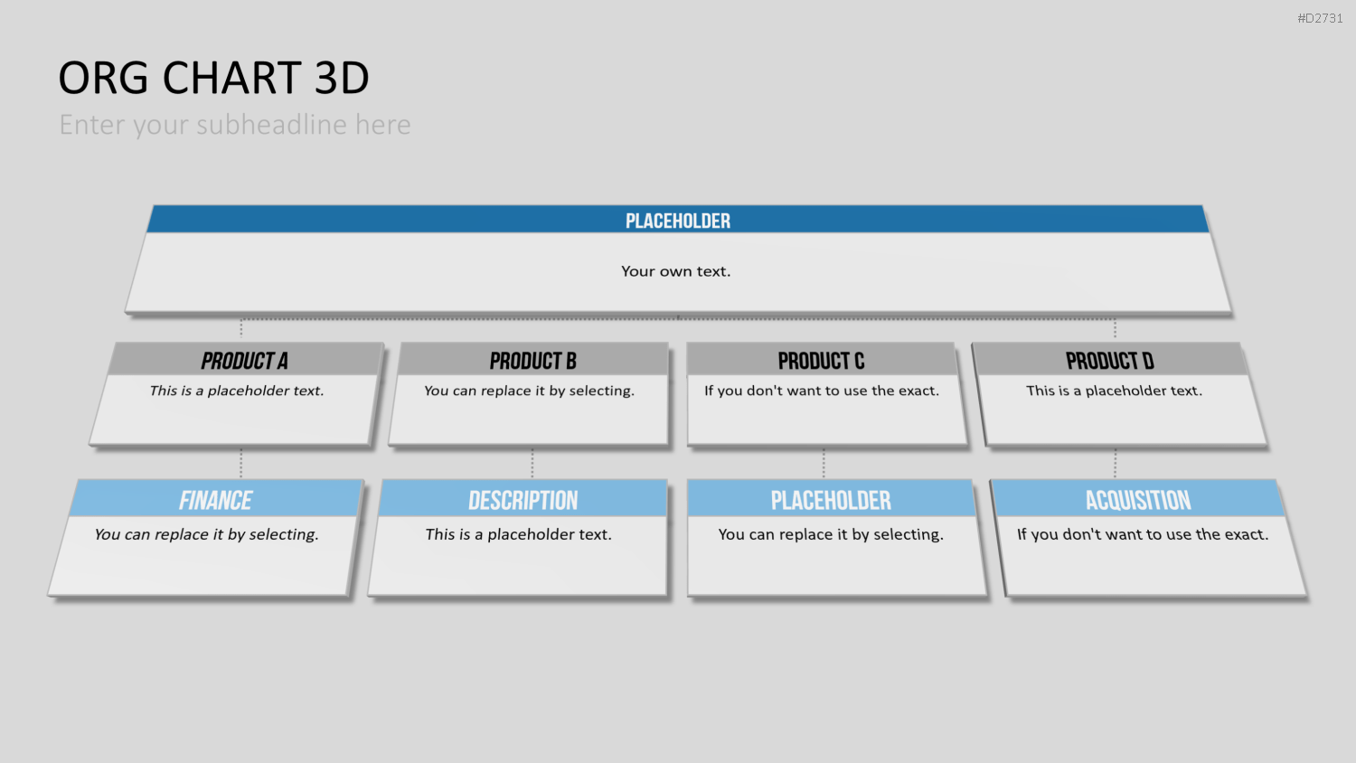 Organigramm - Toolbox 3D PowerPoint-Vorlage