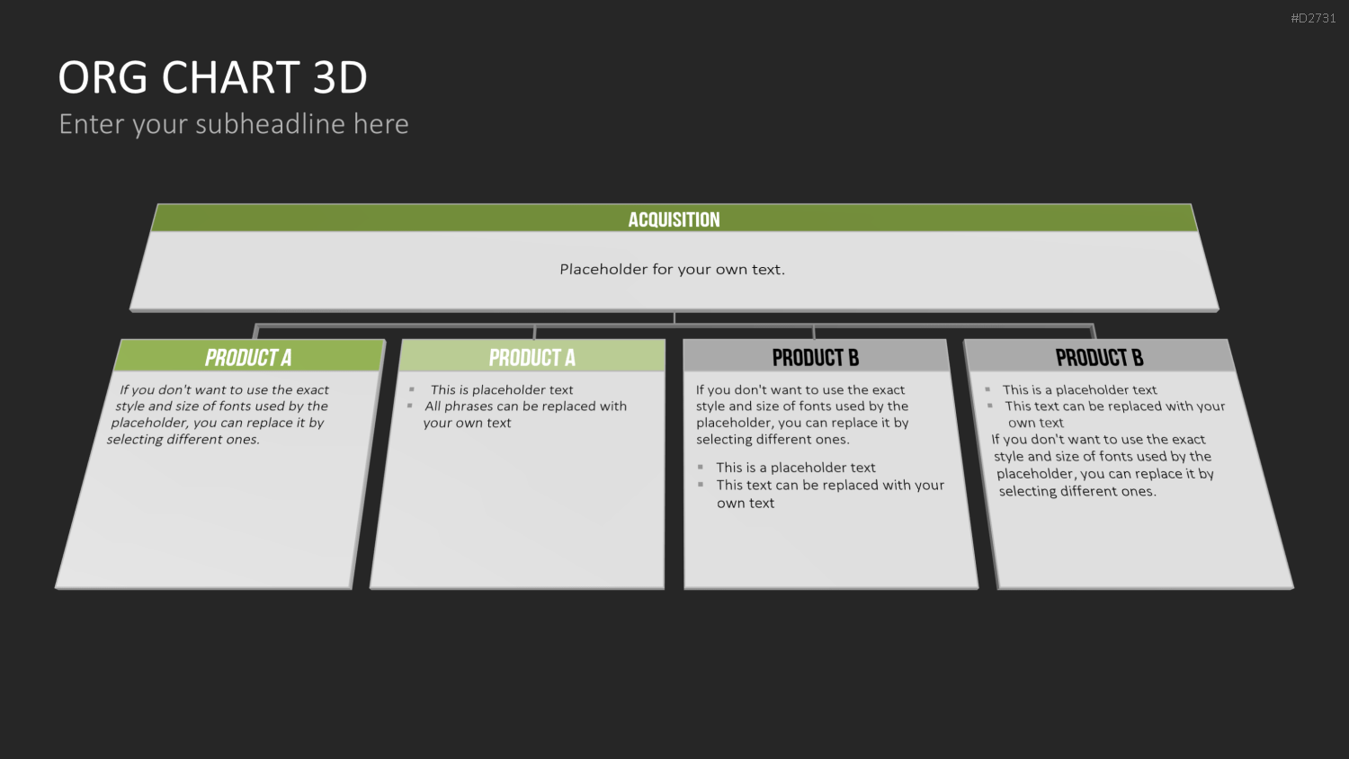 Organigramm - Toolbox 3D PowerPoint-Vorlage
