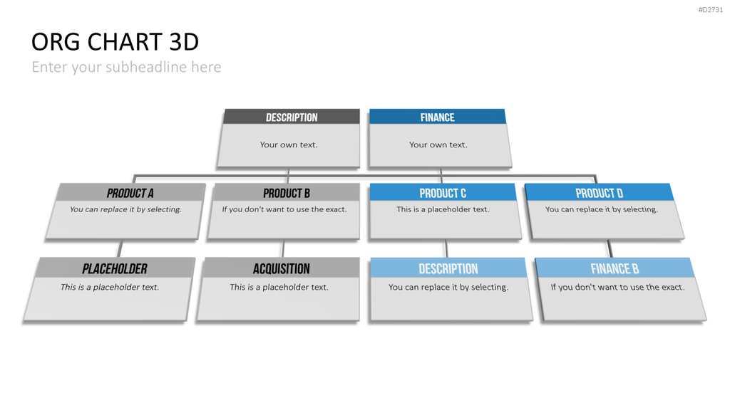 Organigramm - Toolbox 3D PowerPoint-Vorlage