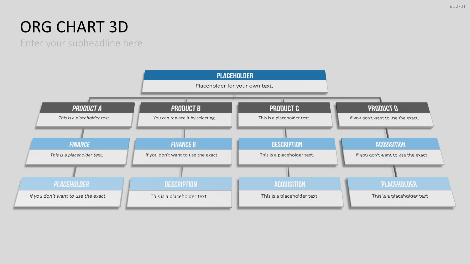 Organigramm - Toolbox 3D PowerPoint-Vorlage