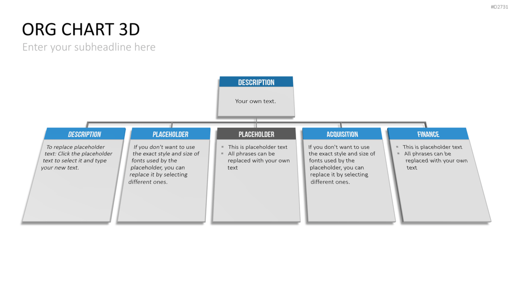 Organigramm - Toolbox 3D PowerPoint-Vorlage