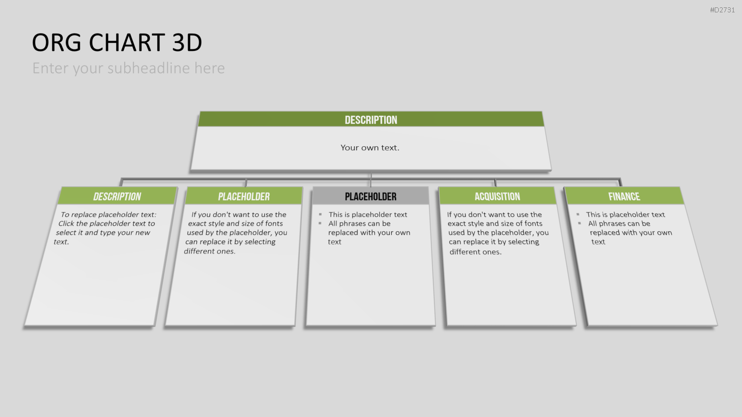 Organigramm - Toolbox 3D PowerPoint-Vorlage
