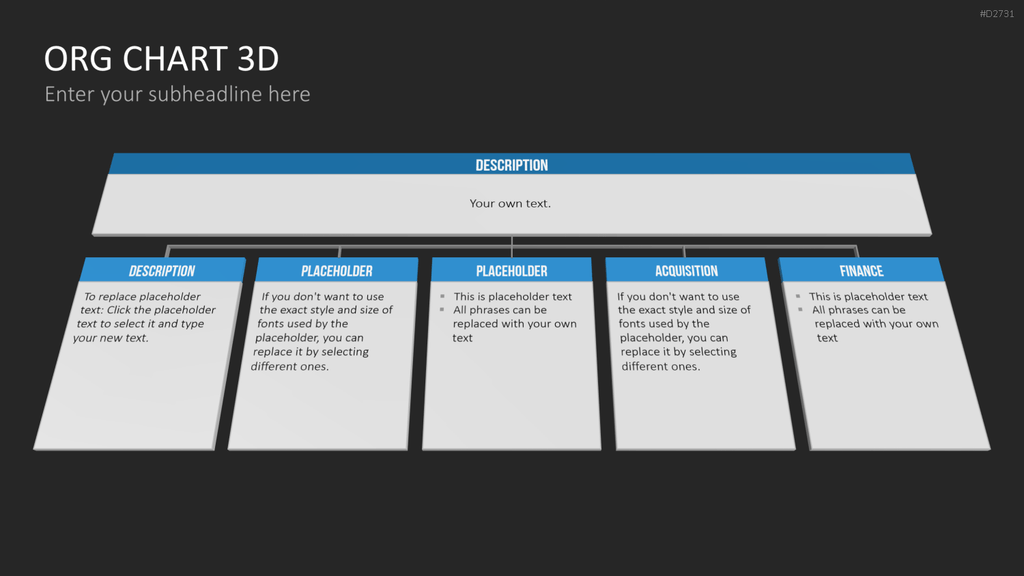 Organigramm - Toolbox 3D PowerPoint-Vorlage