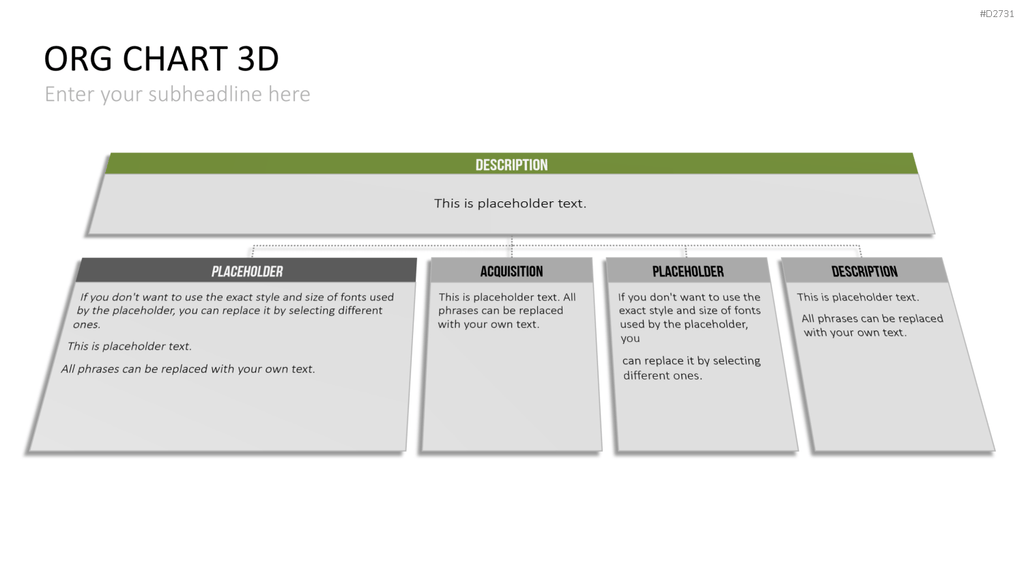 Organigramm - Toolbox 3D PowerPoint-Vorlage