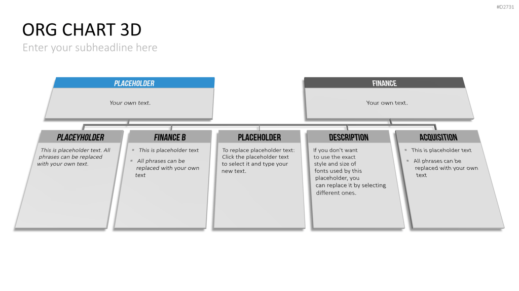 Organigramm - Toolbox 3D PowerPoint-Vorlage