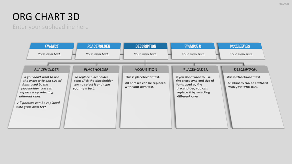 Organigramm - Toolbox 3D PowerPoint-Vorlage