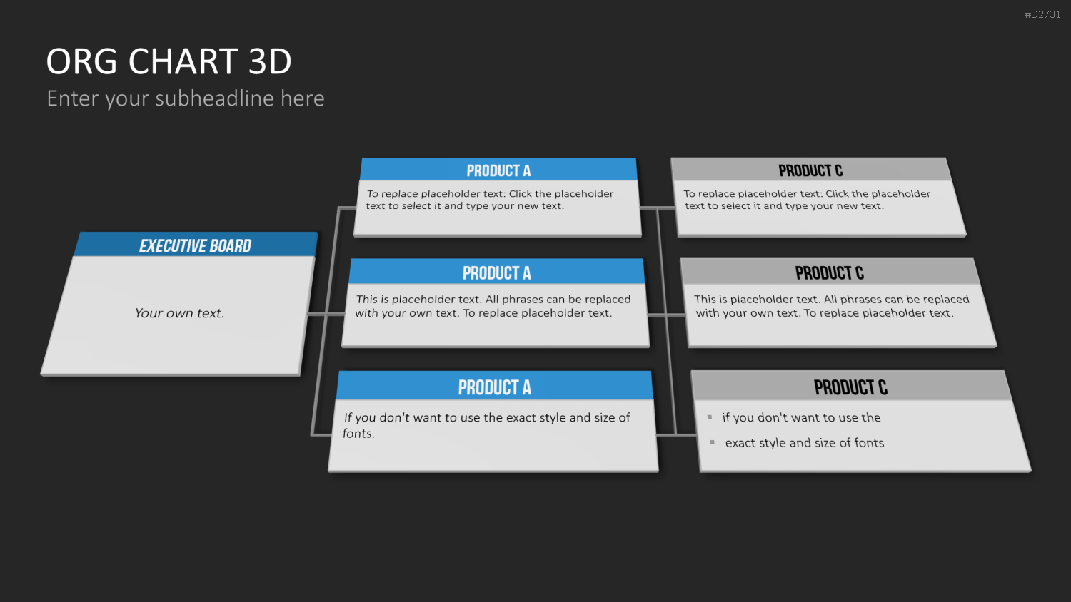 Organigramm - Toolbox 3D PowerPoint-Vorlage