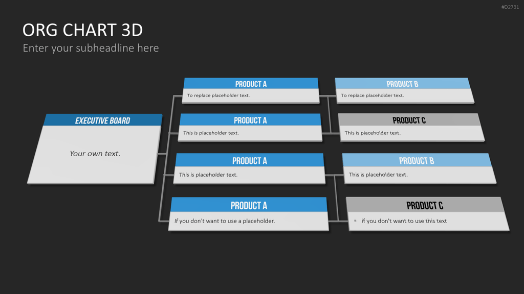 Organigramm - Toolbox 3D PowerPoint-Vorlage