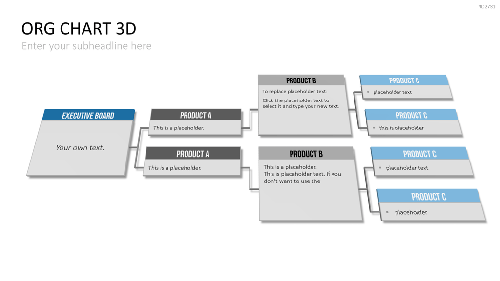 Organigramm - Toolbox 3D PowerPoint-Vorlage
