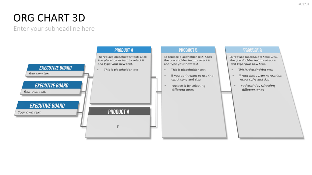 Organigramm - Toolbox 3D PowerPoint-Vorlage