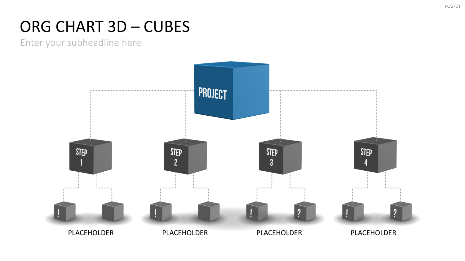 Organigramm - Toolbox 3D PowerPoint-Vorlage