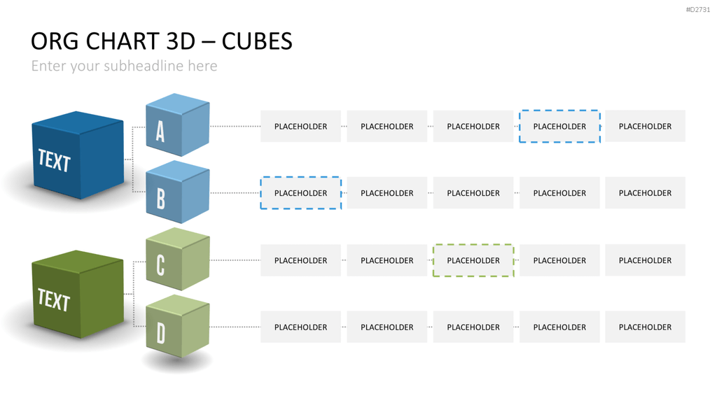 Organigramm - Toolbox 3D PowerPoint-Vorlage