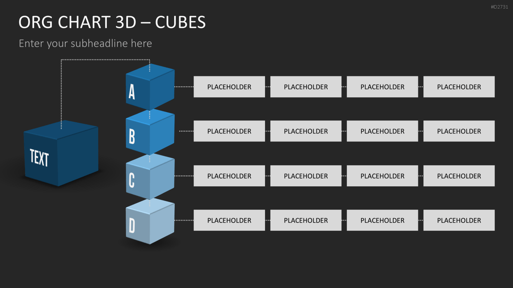 Organigramm - Toolbox 3D PowerPoint-Vorlage