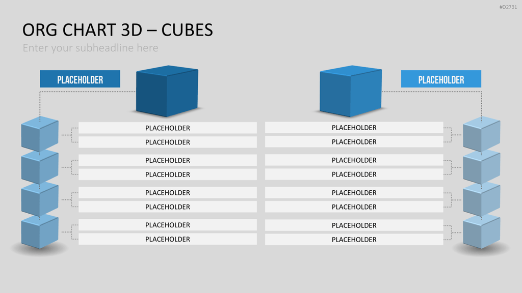 Organigramm - Toolbox 3D PowerPoint-Vorlage