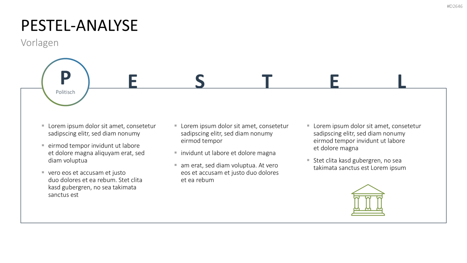 PESTEL-Analyse PowerPoint-Vorlage