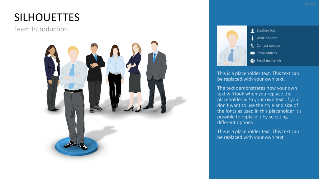 Personen-Silhouetten Bundle2 PowerPoint-Vorlage