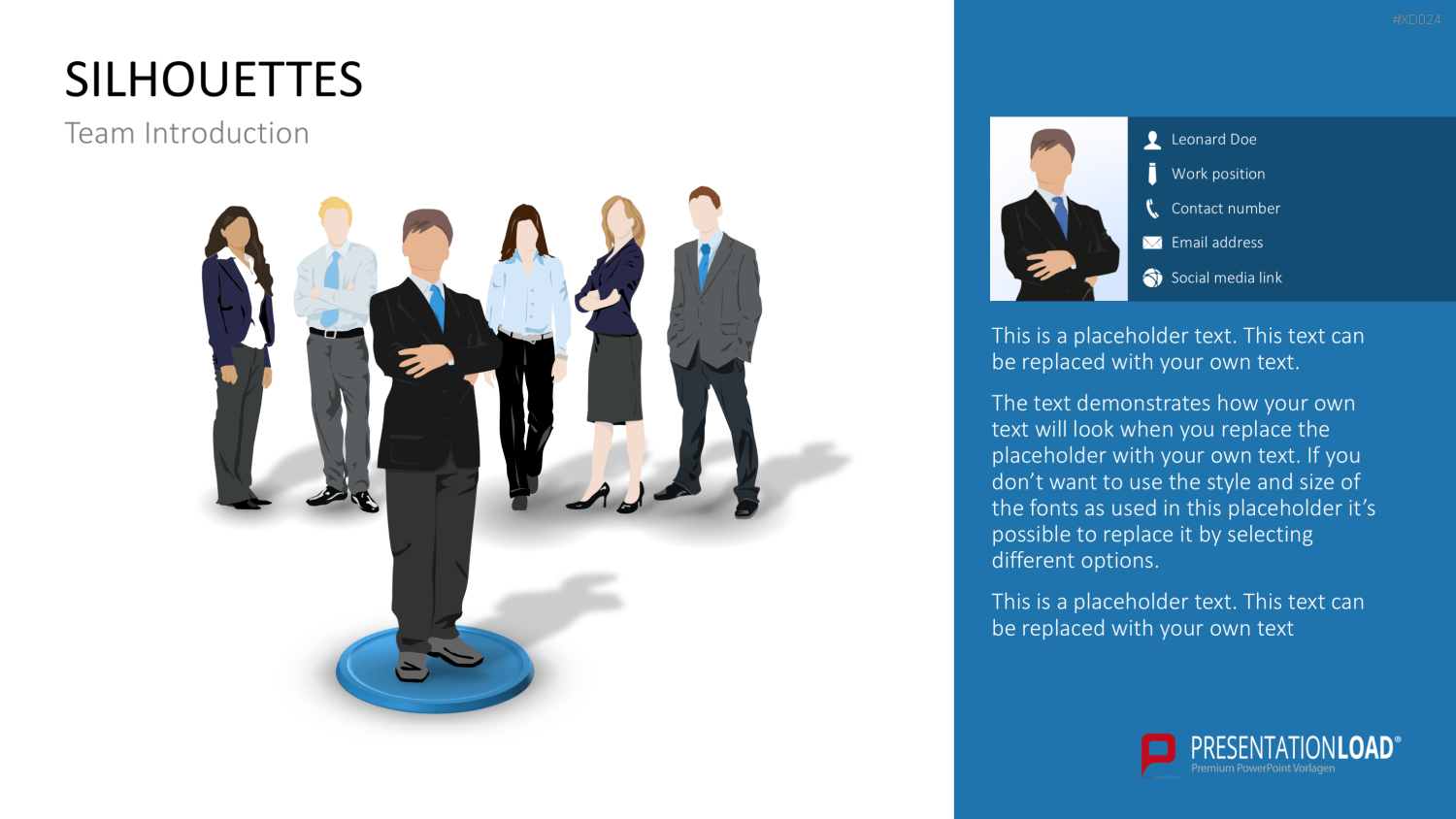 Personen-Silhouetten Bundle2 PowerPoint-Vorlage